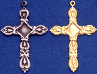 C316 hollow silver crosses