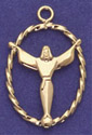 C430 gold Jesus medal