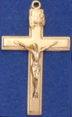 C187 gold crucifix made in usa