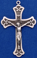 C396 very large crucifix necklace