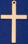 C28 large plain sterling cross