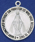 C120 1 inch round miraculous medal