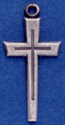 C66 medium plain silver cross