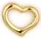 M1015 Sm Curved heart Charm