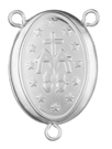 16mm oval rosary locket center