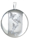 16mm round butterfly locket