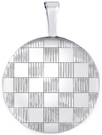 L540 16mm round locket with checkerboard pattern