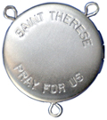 st therese locket rosary center