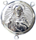 C1121 sacred heart rosary locket
