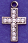 ZC85 small cross with pearls