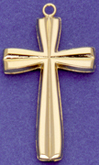 C191 hollow gold cross
