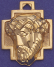 Jesus medal on cross