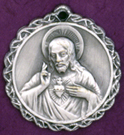 C462 sterling jesus medal