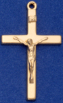 C164 gold crucifix necklace