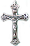 C971 sterling ornate crucifix