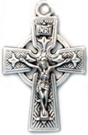 C988 silver celtic crucifix