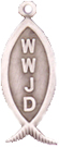 C521 WWJD fish medal