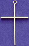 C199 gold wire form cross