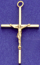C201 gold wire form crucifix