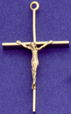 C204 gold wire crucifix